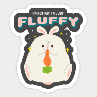Chunky Chubby Cute Bunny Sticker